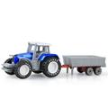 1pc Mini Bulldozer Models Construction Excavator Dump Truck Educational Toy Farmer Vehicle Engineering Car Model Model Car Toys Tractor Toy TRACTOR BLUE