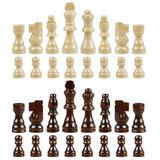 Vistreck 32pcs International Chess Pieces Wood Chess Game Replacement