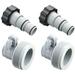 Replacement Hose Drain Plug Connector Adapter a W/Collar&B Kit Pool Drain Adapter Converts 1.25 to 1.5 Inch Pool Hose