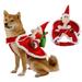 Santa Dog Costume Christmas Pet Clothes Santa Claus Riding Pet Cosplay Costumes Party Dressing up Dogs Cats Outfit for Small Medium Dogs Cats
