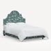 Marion Bed Upholstered/Linen in Blue/Green/Pink Rifle Paper Co. x Cloth & Company | 58 H x 78 W x 83 D in | Wayfair 183BEDRPCPNEMRLCB