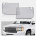 G-Plus Front Headlight Lenses Cover Fit for 2007-2013 GMC Sierra 1500 2500HD 3500HD Headlamp Lenses Cover