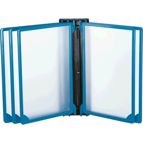 Klapprahmen INFOLINE, Magnethalter mit 5 Rahmen, blau, Kunststoff, DIN A3 Image