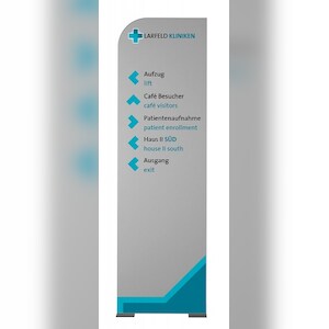 MADRID Silver Line Innenaufsteller Curve 180 x 45 x 4,5 cm Image