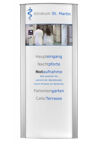 FRANKFURT Außenaufsteller LED-beleuchtet, 200 x 108,5 cm Image