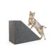 Rise & Climb Ramp with Refillable Double Cat Scratcher, 25" L X 11" W X 16.5" H, 25 IN, Grey