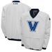 Men's Franchise Club White Villanova Wildcats Windshell Big Logo V-Neck Pullover Jacket