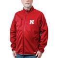 Men's Franchise Club Scarlet Nebraska Huskers Softshell Full-Zip Jacket
