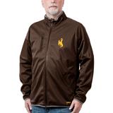 Men's Franchise Club Brown Wyoming Cowboys Softshell Full-Zip Jacket