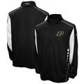 Men's Franchise Club Black Purdue Boilermakers Flex Thermatec Quarter-Zip Jacket