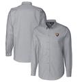Men's Cutter & Buck Charcoal Illinois Fighting Illini Vault Stretch Oxford Long Sleeve Button-Down Shirt
