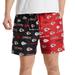 Men's Concepts Sport Red/Black Kansas City Chiefs Breakthrough AOP Knit Split Shorts