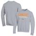 Men's Champion Heather Gray Tennessee Lady Vols Stack Logo Volleyball Powerblend Pullover Sweatshirt