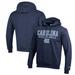 Men's Champion Navy North Carolina Tar Heels Stack Logo Volleyball Powerblend Pullover Hoodie