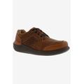 Wide Width Men's Miles Casual Shoes by Drew in Camel Leather (Size 11 1/2 W)