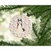 The Holiday Aisle® Merry Christmas West Siberian Laika Spitz Hanging Figurine Ornament /Porcelain in Black/Pink/White | Wayfair