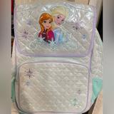 Disney Accessories | Beautiful Disney Silver Frozen And Blue Girls Backpack | Color: Blue/Silver | Size: Osg