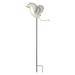 Regal Art & Gift Bird Jiggly Stake - Egret Metal | 44 H x 16 W x 17.75 D in | Wayfair 13260