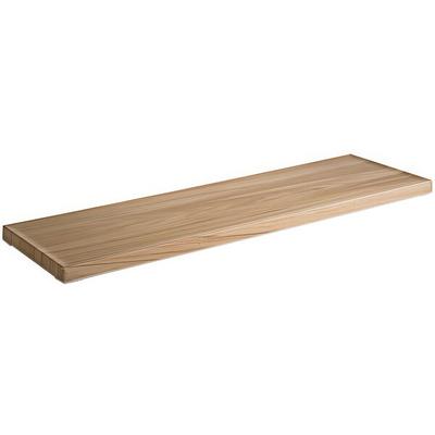 APS Frida 20 7/8" x 6 3/8" x 13/16" Rectangular Melamine Serving Tray - 6/Case