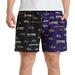Men's Concepts Sport Purple/Black Baltimore Ravens Breakthrough AOP Knit Split Shorts
