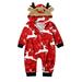 TAIAOJING Matching Christmas Pajamas for Family Baby Baby Sets Hooded Jumpsuit Family Size Baby Jumpsuit Set