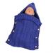 EUBUY Unisex Baby Warm Buttons Sleeping Bag Soft Wool Knitting Warm Sleeping Bag Baby Stroller Warm Pajamas Baby Accessories Deep Blue