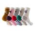 TAIAOJING Womens Animal Themed Socks Five Pairs Set Stripes And Cats Cute Socks Daily Socks Casual Socks