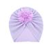 Baby Hats Stretch Soild Flower Breathable Caps Headwear