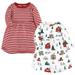 Hudson Baby Infant and Toddler Girl Cotton Dresses North Pole 7 Years