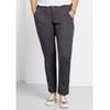 Chinohose SHEEGO "Große Größen", Damen, Gr. 46, Normalgrößen, grau (dunkelgrau), Obermaterial: 97% Baumwolle, 3% Elasthan, unifarben, casual, lang, Hosen, in Stretch-Qualität