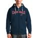 Men's Antigua Navy St. Louis Cardinals Team Logo Victory Full-Zip Hoodie