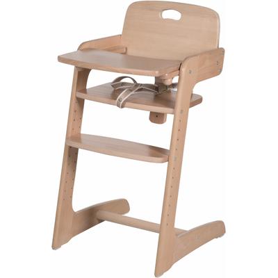 Hochstuhl ROBA "Treppenhochstuhl, Kid Up, natur" Gr. B/H/T: 45cm x 88cm x 55cm, beige (natur) Baby Stühle aus Holz