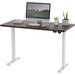 Inbox Zero Lift it Value Height Adjustable Sit to Stand Desk Wood/Metal in White/Brown | 24 W x 48 D in | Wayfair AF733A13317C4778A200BC428D064421