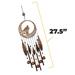 Arlmont & Co. Kywanna Tribal Wolf Dreamcatcher Wind Chime Resin/Plastic | 27.5 H x 6 W in | Wayfair 85AC12FDB1A5487096ED90F52FAA284E