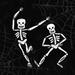 The Holiday Aisle® Spooky Scary Skeletons - Wrapped Canvas Painting Canvas | 12 H x 12 W x 1.25 D in | Wayfair 9A8A58B6F2CF466DAB6524620CC54397