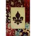 Fleur De Lis Living Fleur De Lis Distressed Pattern 2 - Wrapped Canvas Graphic Art Canvas in White | 36 H x 24 W x 1.25 D in | Wayfair