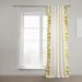 East Urban Home Semi Sheer Curtains for Bedroom - Solid Cotton Bordered Window Curtains Single Panel Drape in Yellow | 96 H x 50 W in | Wayfair