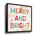 The Holiday Aisle® Sweet Treats VI - Floater Frame Textual Art on Canvas in Green/Red | 18 H x 18 W x 2 D in | Wayfair