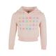 Mister Tee Kinder Kids Sweet Heart Candy Cropped Hoody 122/128 pink