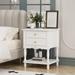 Nightstand Side Table Wood Night Stand White Bedside Table Lacuqer