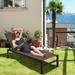Costway Patio 6-Position Lounge Chair Chaise Aluminium Adjust Recliner - See Details