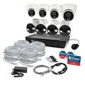 Swann - Pro 4K 8-Channel 4-Bullet & 4-Dome Camera Indoor/Outdoor PoE Wired 4K UHD 2TB HDD NVR Security Surveillance System - White