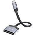 SATA to USB C Cable JSAUX USB-C 3.1 to 2.5â€� SATA III Hard Driver Adapter Aluminum Shell External Converter for SSD/HDD Data Transfer-Grey