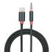 Type-C Male to 3.5mm TRRS Male Audio Cable 3.12ft USB-C to 3.5mm Headset Car/Home Stereo Adapter Cord 3.12ft Black