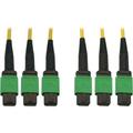 Tripp Lite N392B-45M-3X8AP Fiber Optic Trunk Network Cable Yellow Jacket Black Connector Green Connector