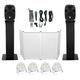 DJ Package w/ Dual 12 Bluetooth Speakers+Mic+Tripod+Totem Stands+Facade+Lights