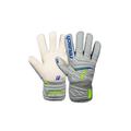 Torwarthandschuhe REUSCH "Attrakt Grip Finger Junior" Gr. 7, grau (grau, weiß) Kinder Handschuhe Fussballhandschuhe