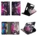 Sparkly Butterfly For iPad 10.2 9th / 8th / 7th Gen Tablet Case Universal Cases 360 Rotating Folio Stand Protector Pu Leather Cover Travel e-reader Card Cash Slots Multiple Viewing Angles