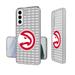 Atlanta Hawks Text Backdrop Design Galaxy Clear Case