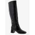 Wide Width Women's Remi Boots by Bellini in Black Crinkle Metallic (Size 8 W)